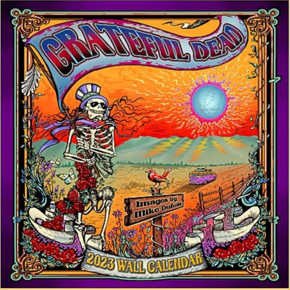 The Grateful Dead 2023 Wall Calendar Brand New in Shrinkwrap with Tags